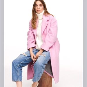 MANGO Pink Wool Coat NWT XS